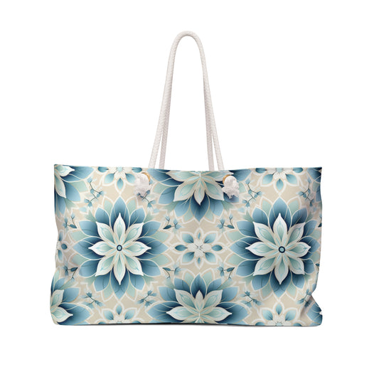 "Blue Lotus" Weekender Bag