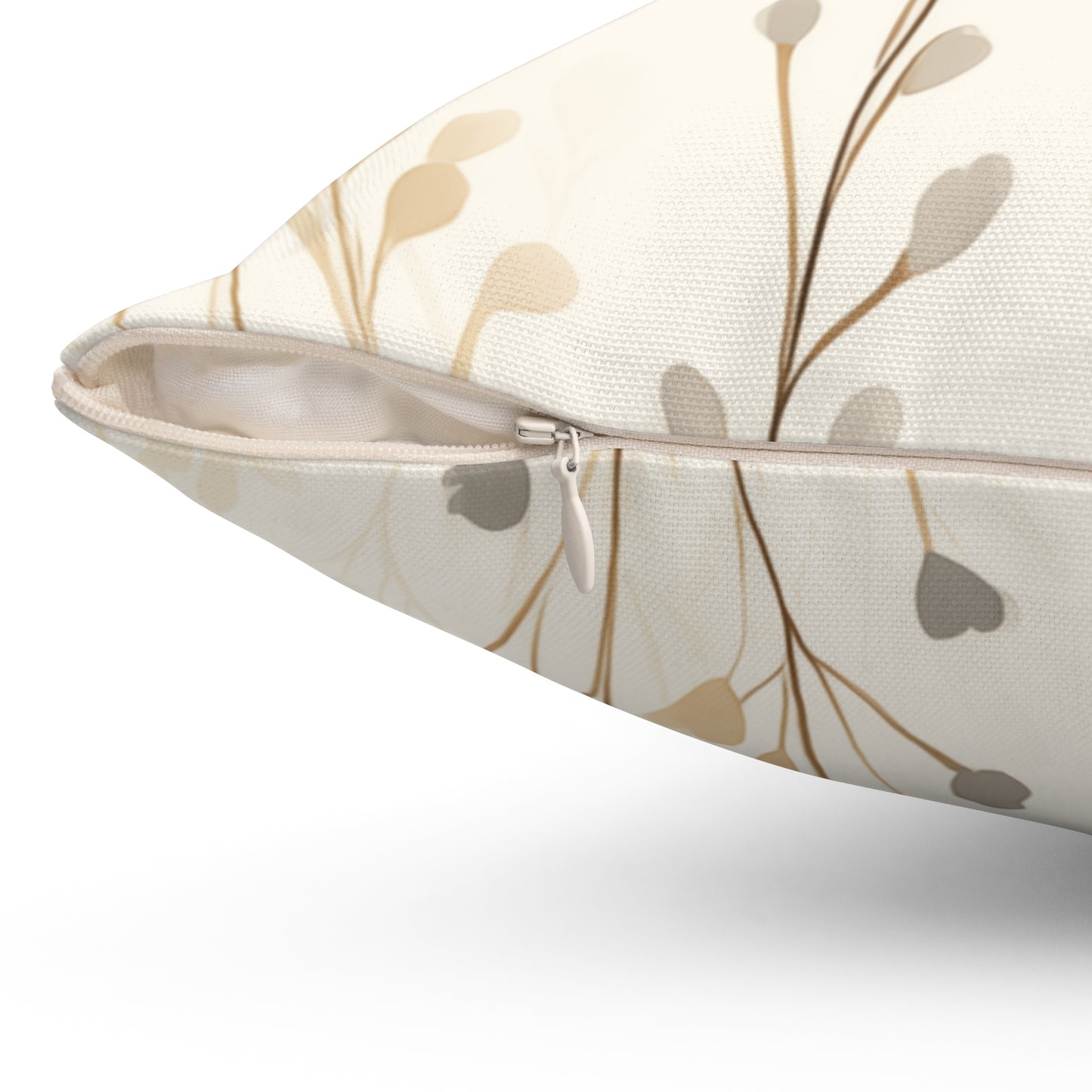 Whispering Leaves Spun Polyester Square Pillow