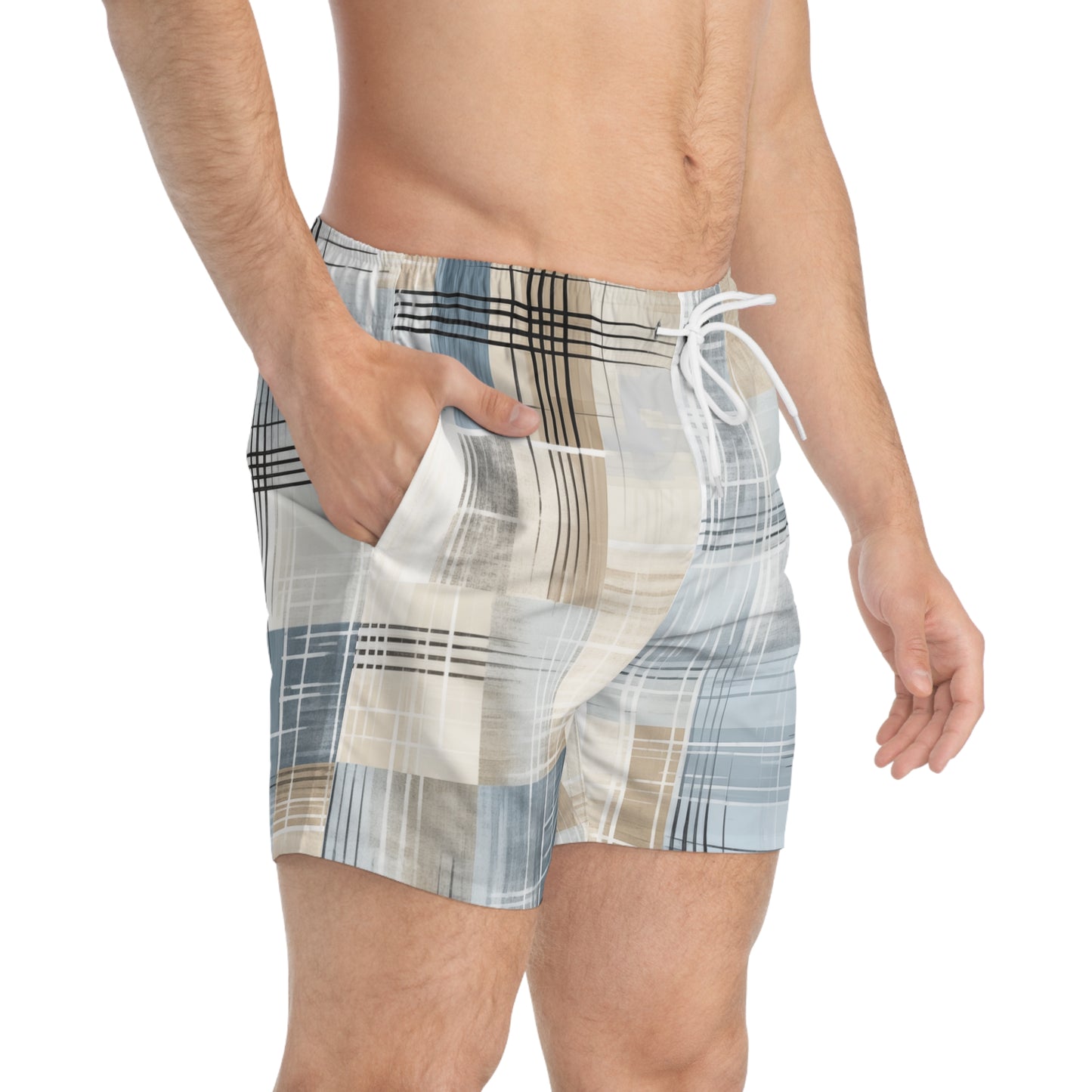 Soft Strokes Swim Trunks (AOP)