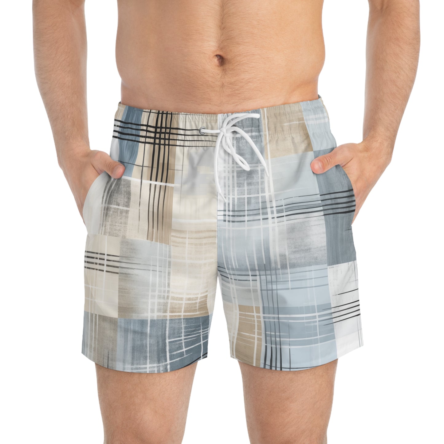 Soft Strokes Swim Trunks (AOP)