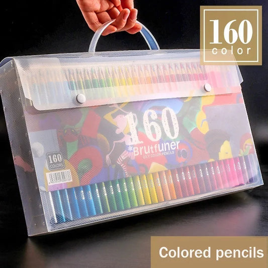 Brutfuner 48/72/120/160/180 Color Professional Wood Colored Pencils Set Art Supplies