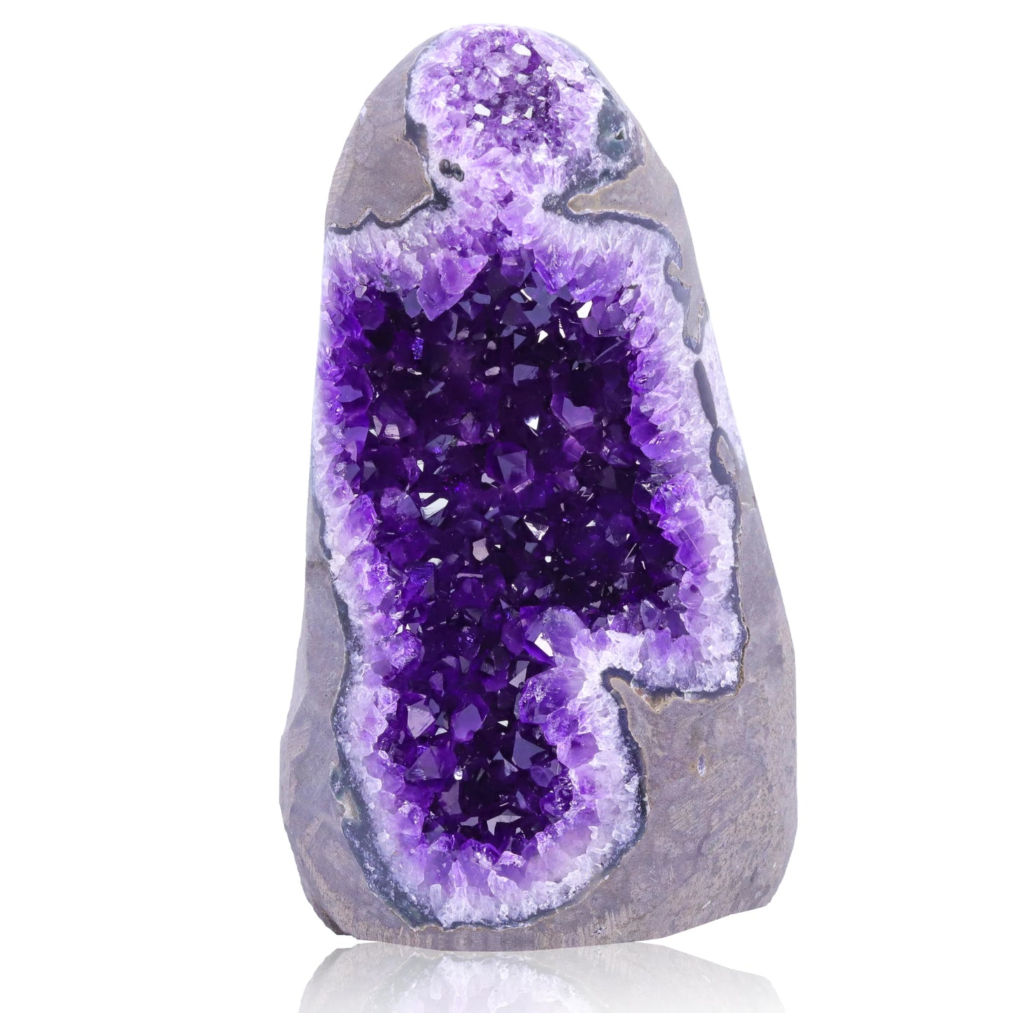 Natural Raw Amethyst Geode Purple Crystal Quartz Cluster