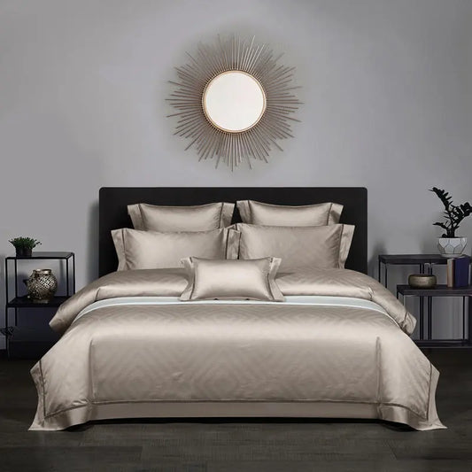 1200TC Egyptian Cotton Premium Luxury Bedding Set Soft Silky 4/6Pcs Super King - Queen size Duvet cover Bed Sheet set Pillowcases
