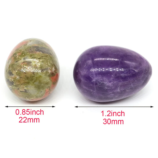 1 Piece 22x30mm Natural Stone Egg Shaped Mineral Specimen