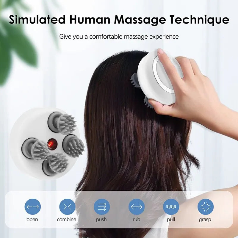 Multi Claw Head Massager Electric Relaxation Deep Tissue Head Scalp Kneading