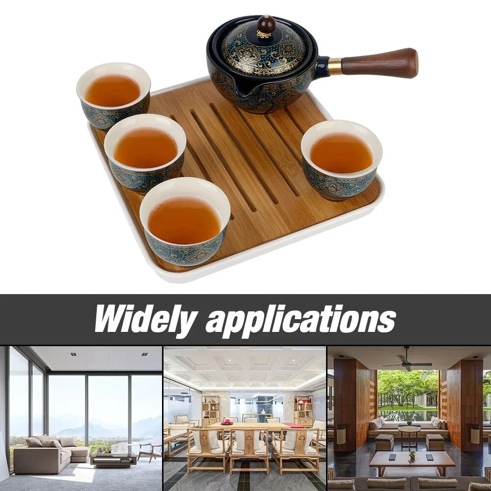 360 Rotation Porcelain Chinese Gongfu Tea Set Tea Maker and Infuser Ceramic Tea Cup for Puer