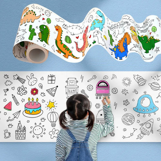 300CM Sticky Drawing/Coloring/Painting Roll for Children