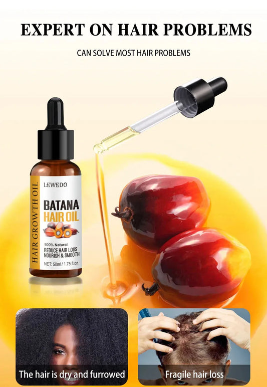 Natural 100% Pure Batana Oil For Hair Growth Batana Oil Butter Hair Mask From Honduras Hair Loss Treatment For Black Men & Women